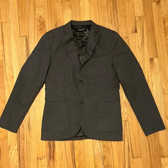 Men’s Grey Structure Collection Small/Slim Blazer - Picture 3 of 12